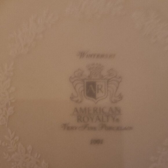 Vintage Coupe Bread & Butter Plate Winterset by American Royalty. 1001 - Picture 3 of 3